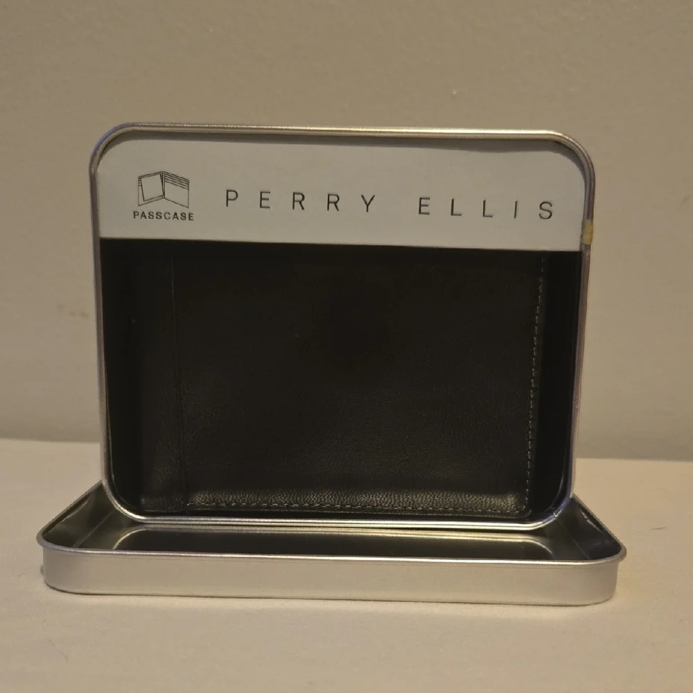 Perry Ellis Black Key Card Holder